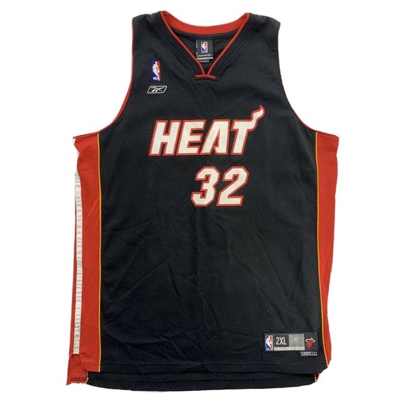 NBA Authentic Shaquille O'Neal Mens Jersey Size 2XL Black Red Team Apparel - Picture 1 of 12